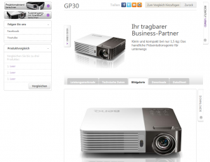 Screenshot BenQ GP30